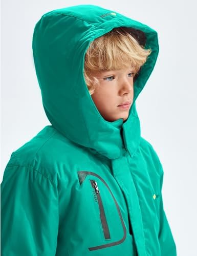 GEMYSE waterproof boys snow jacket features for kids