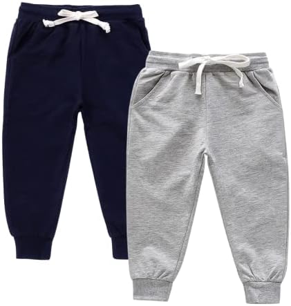 Comfortable dinosaur-themed 2-pack sweatpants for boys