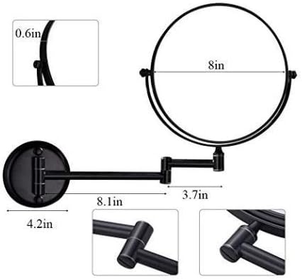LCARY Wall-Mounted Makeup Mirror 6 Inch Double Sided Adjustable