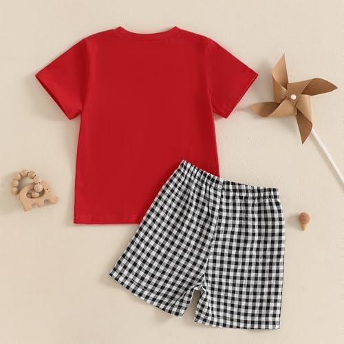 Giraropa Toddler Boys Summer Tops and Shorts Set