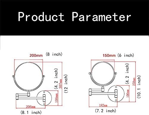 LCARY Wall Mirror with 360 Degree Swivel and Extendable Arm