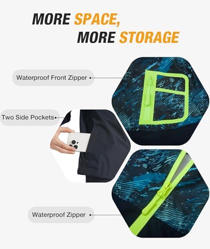 SWISSWELL Kids Rain Jacket Waterproof for School