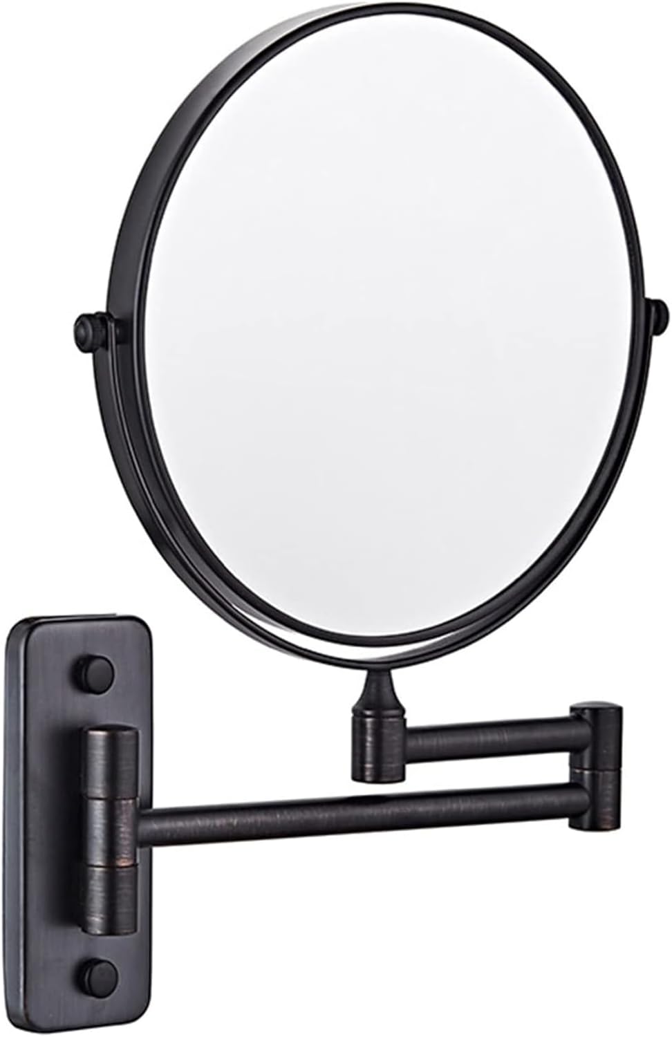 Wall-Mounted Lighted Makeup Mirror with Double Sided Shaving Feature