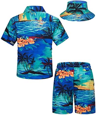 Fun Hawaiian Shirts for Boys Little Big Beach Outfits TUNEVUSE