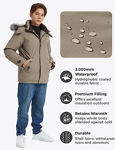 Wantdo Boys Winter Coated Fleece Jacket