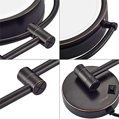 LCARY Makeup Mirror - Wall-Mounted Double-Sided Vanity Beauty Mirror