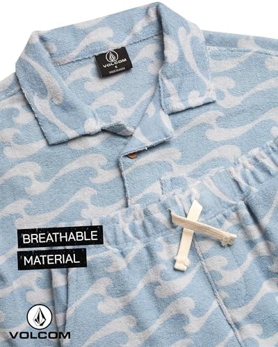 Volcom Toddler Boys Terry Short Set - 2-Piece Button Down Shorts