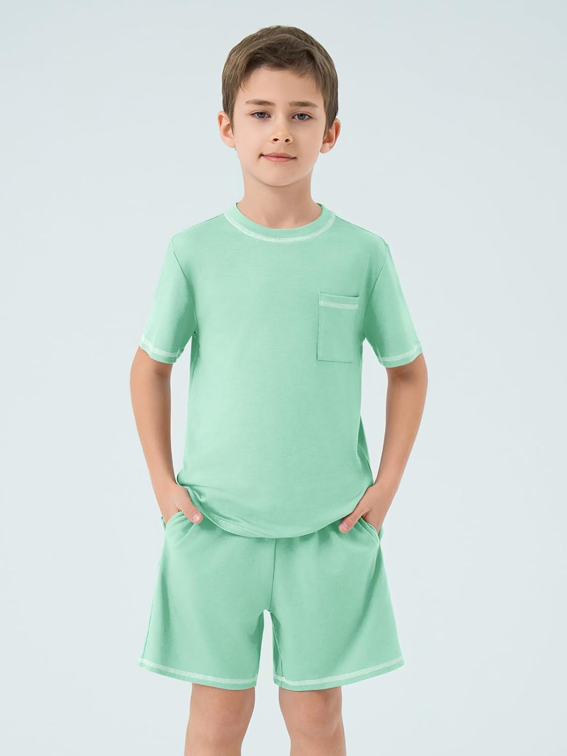 Haloumoning Boys Summer 2-Piece Outfit Set