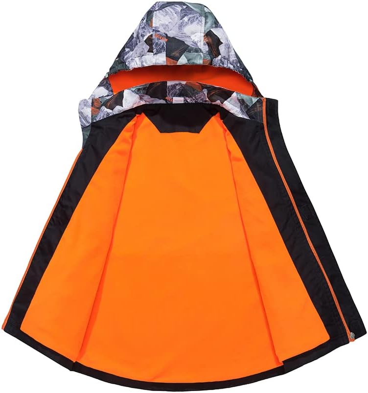 Mallimoda Boys Girls Lightweight Rain Coats waterproof jackets for kids