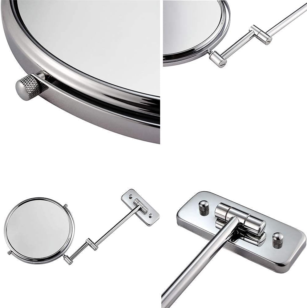 Elegant Wall-Mounted Makeup Mirror with Multiple Magnifications