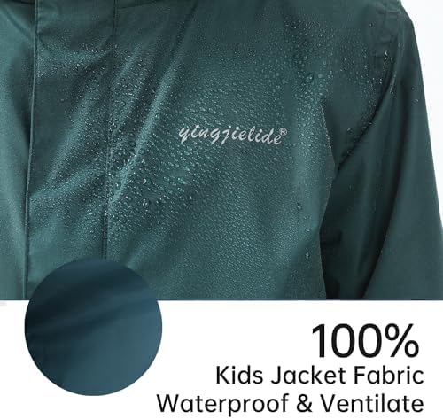 DEAL ON Boys Waterproof Rain Jacket