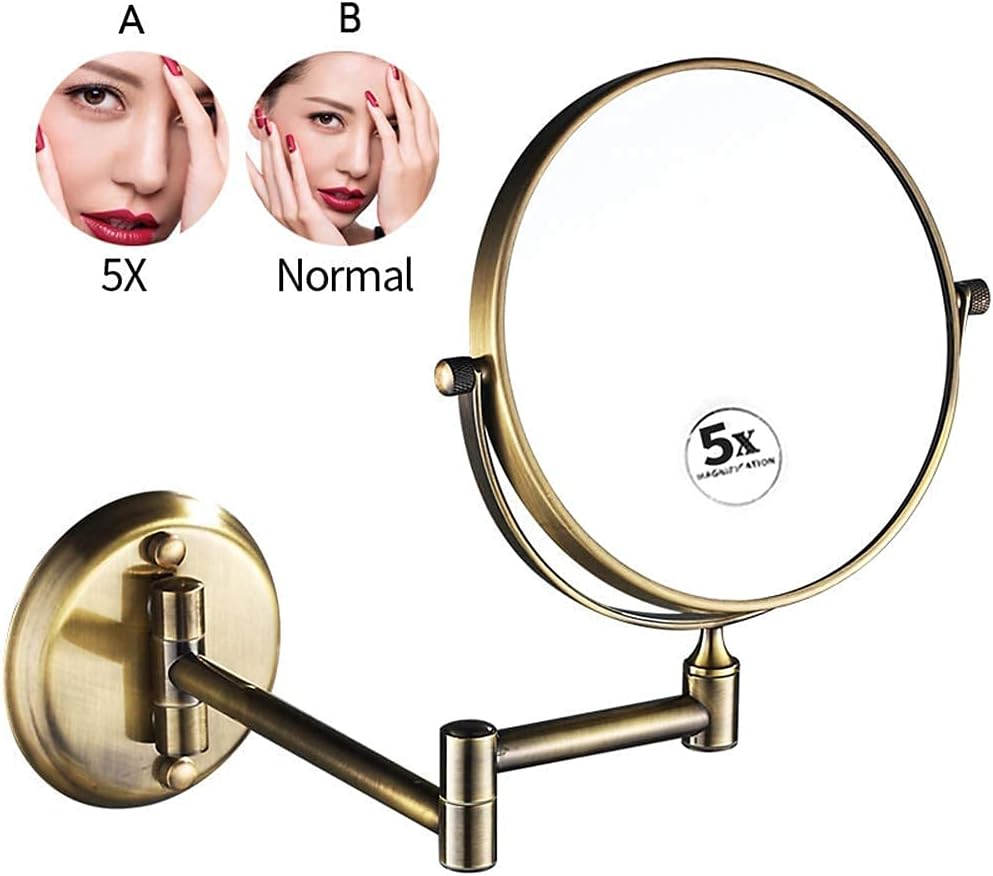 Sturdy Adjustable Makeup Mirror for Women Easy to Mount Travel-Friendly