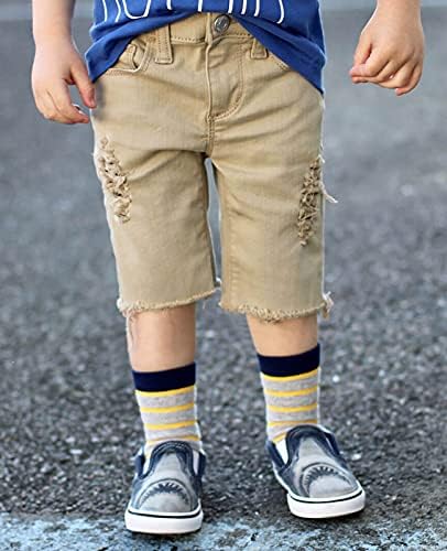 Jefferies Socks Boys Stripe Pattern Crew Socks 6 Pack