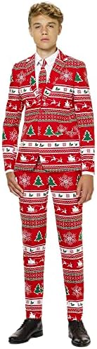 Opposuits Teen Boys Christmas Suit - Red