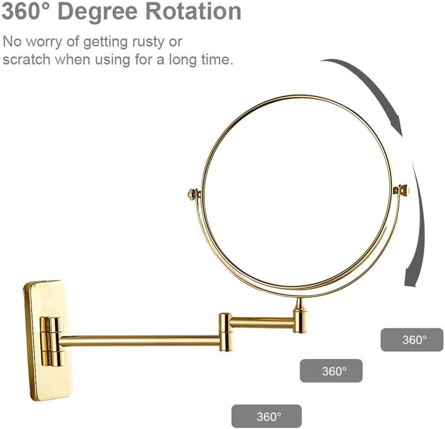 Durable Wall-Mounted Makeup Mirror