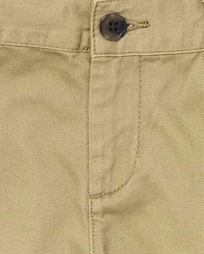 The Childrens Place Boys Stretch Chino Shorts 12 Flax Premium Fit