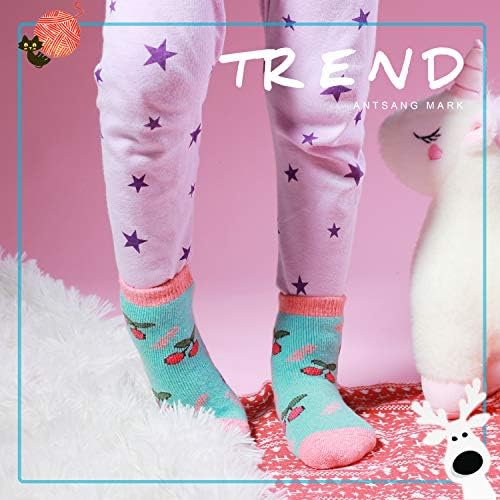 ANTSANG Kids Merino Wool Socks for Boys Girls Warm Stretchy and Durable