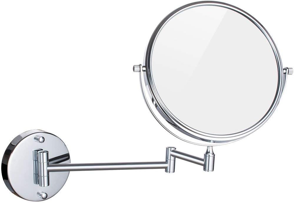 Wall-Mounted Makeup Mirror with 3X Swivel Extendable