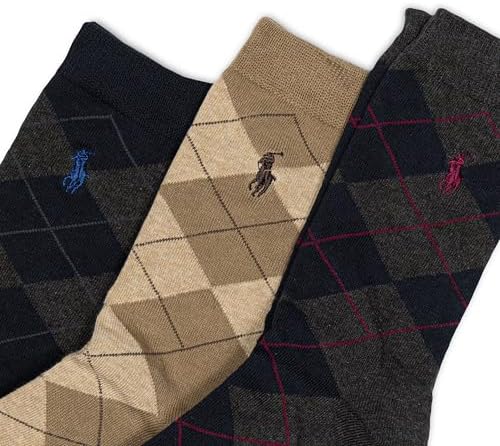 Polo Ralph Lauren Boys Socks - Argyle Pattern - 3-Pack