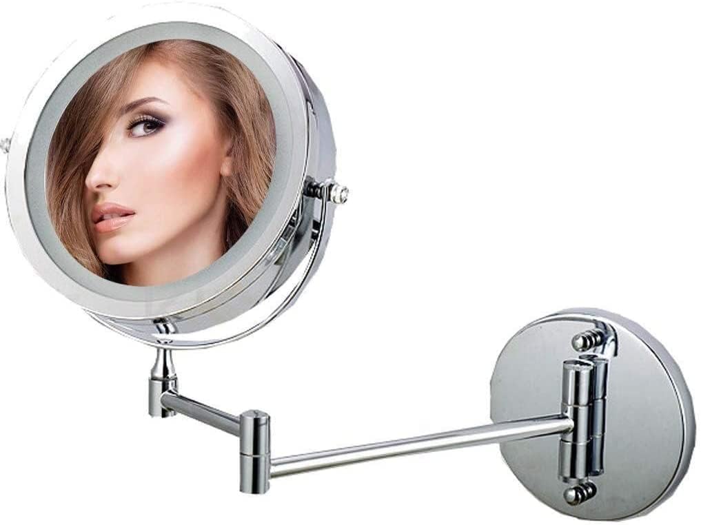 Makeup Shaving Mirror 5X Round Wall-Mounted vanity mirror