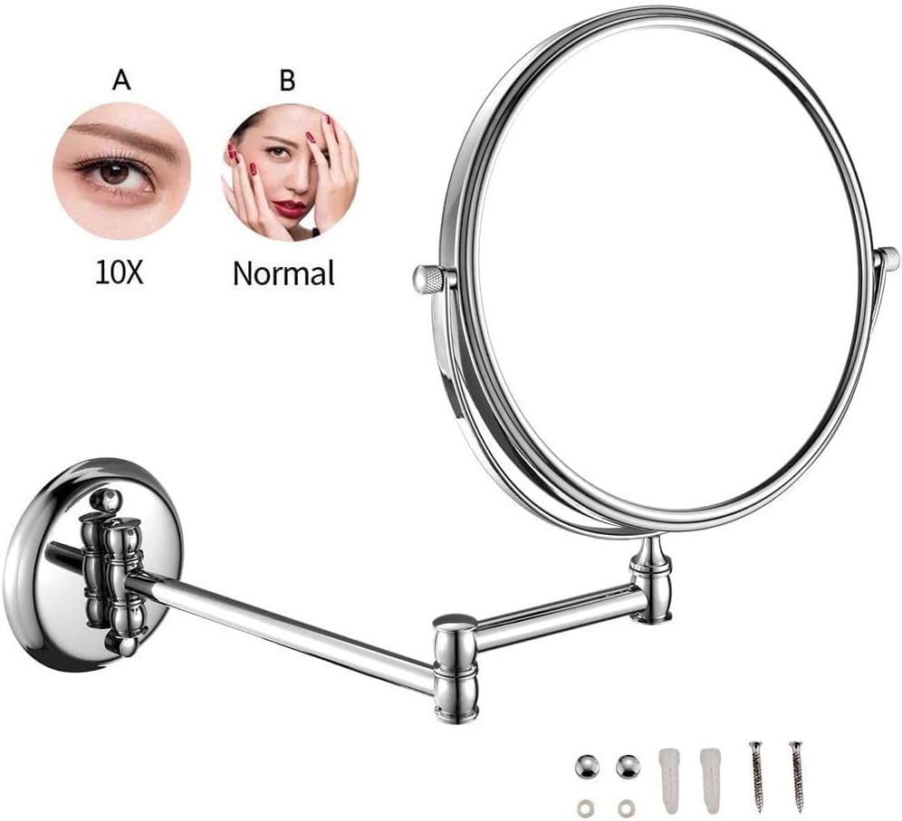 DEIHGE Double-Sided Adjustable Makeup Mirror with Magnification