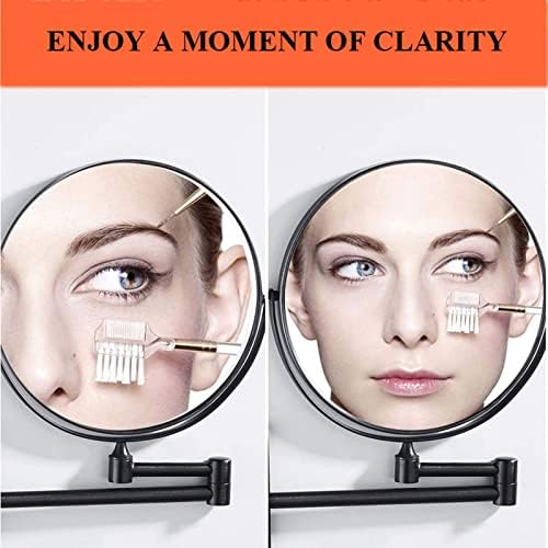 DEIHGE 8-Inch Double-Sided Wall-Mounted Makeup Mirror