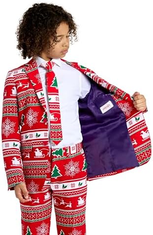 Festive Christmas Suit for Boys - Funny Winter Shares