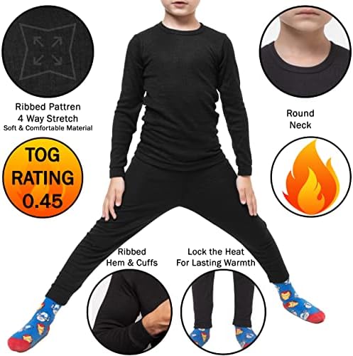 GA COMMUNICATIONS Boys Thermal Underwear 2-Piece Set