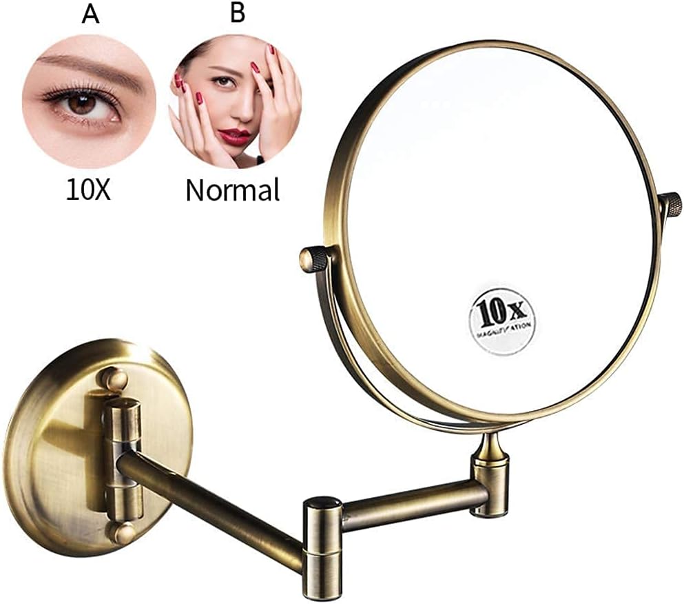 Sturdy Adjustable Makeup Mirror for Women Easy to Mount Travel-Friendly