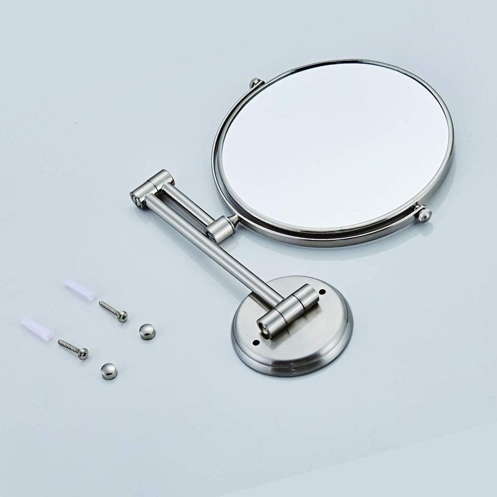 Wall-Mounted Makeup Mirror with 3X Swivel Extendable