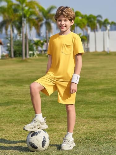 boys short sleeve tee and shorts set 5-14 years