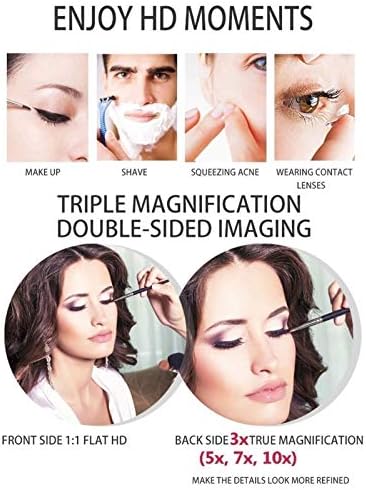 FUDGIO Makeup Mirror Extendable 360 Rotation Perfect for Beauty