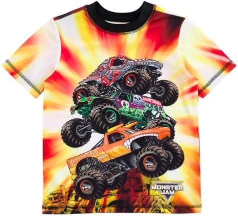 Monster Jam UPF 50 Toddler Boys Swim Outfit Set
