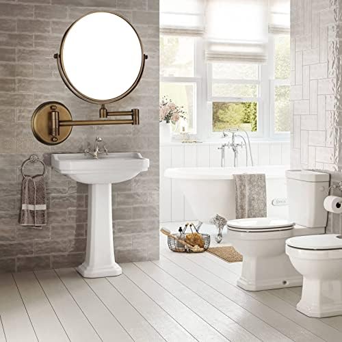FUDGIO Makeup Mirror 360 Swivel Wall Mounted