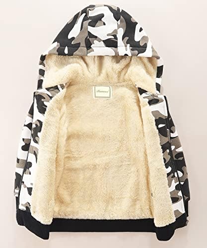 Bumeex Kids Sherpa Fleece Jacket for Boys and Girls 2-14Y