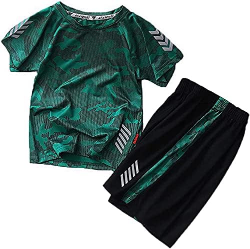 Jellyuu Boys Summer Clothing Sets Camouflage Short Sleeve Offers