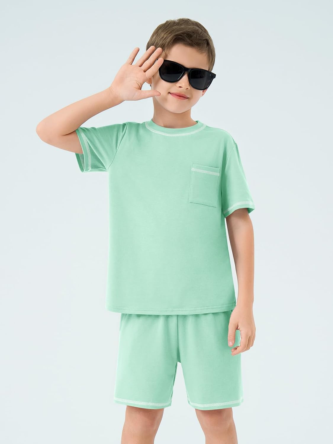 Haloumoning Boys Summer 2-Piece Outfit Set