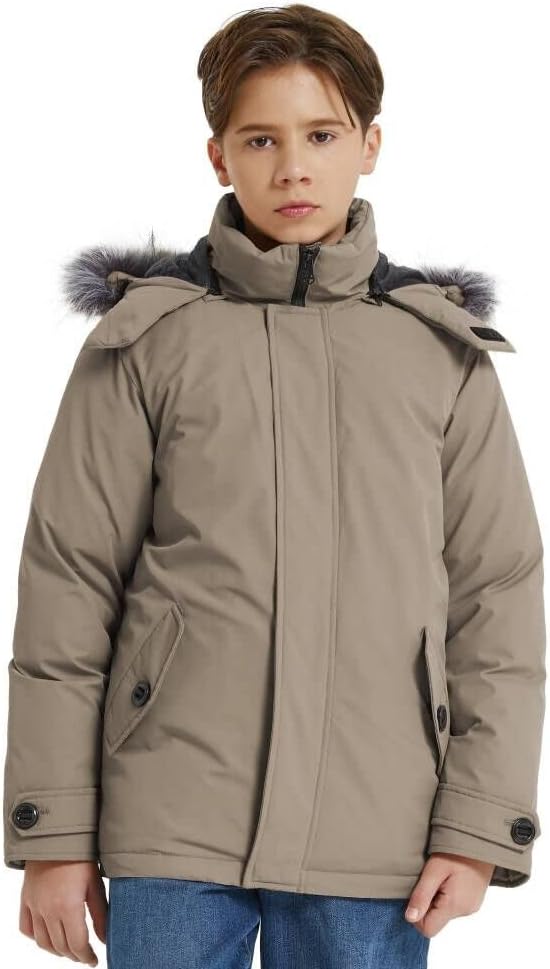 Wantdo Boys Winter Coated Fleece Jacket