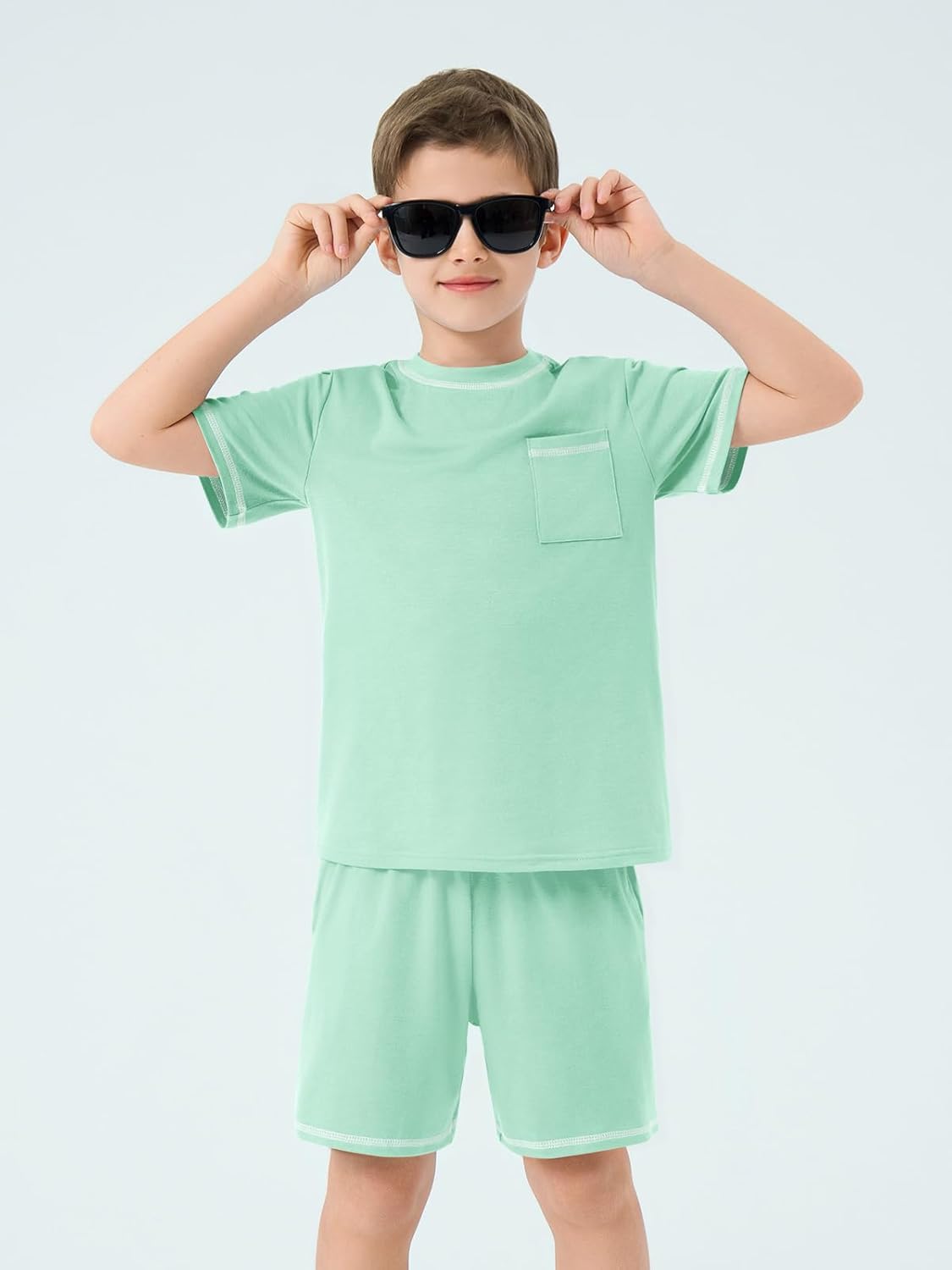Haloumoning Boys Summer 2-Piece Outfit Set