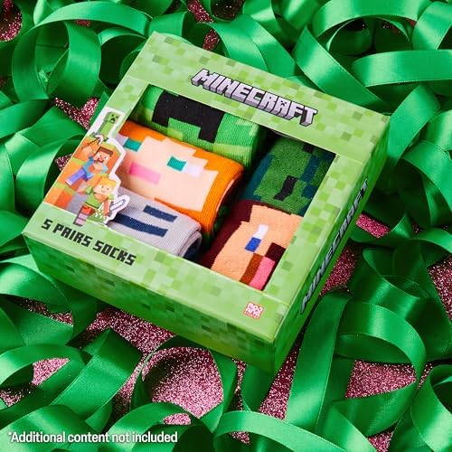 Minecraft Boys Calf Socks Boys Minecraft Design
