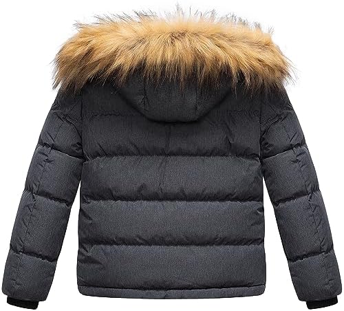 CreateMO US Boys Winter Coats jacket - Durable Wind Water Resistant