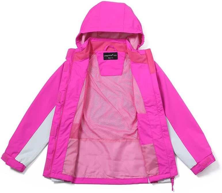 Yingjielede Waterproof and Windproof rain jackets for kids