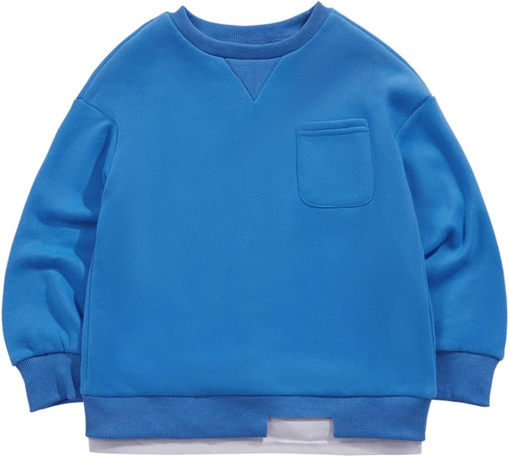 Haloumoning Boys Fleece Lined Sweatshirts for Fall Fashion