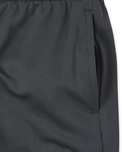 The Childrens Place Boys Mesh Performance Basketball Shorts x2