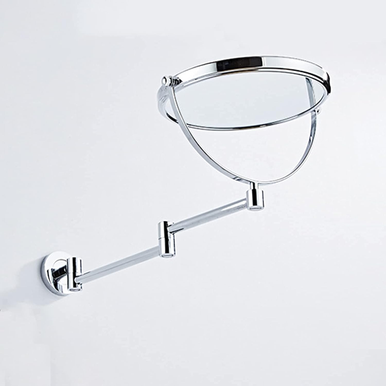 DEIHGE Magnification Wall Mounted Makeup Mirror - Double Sided 360 Swivel Foldable