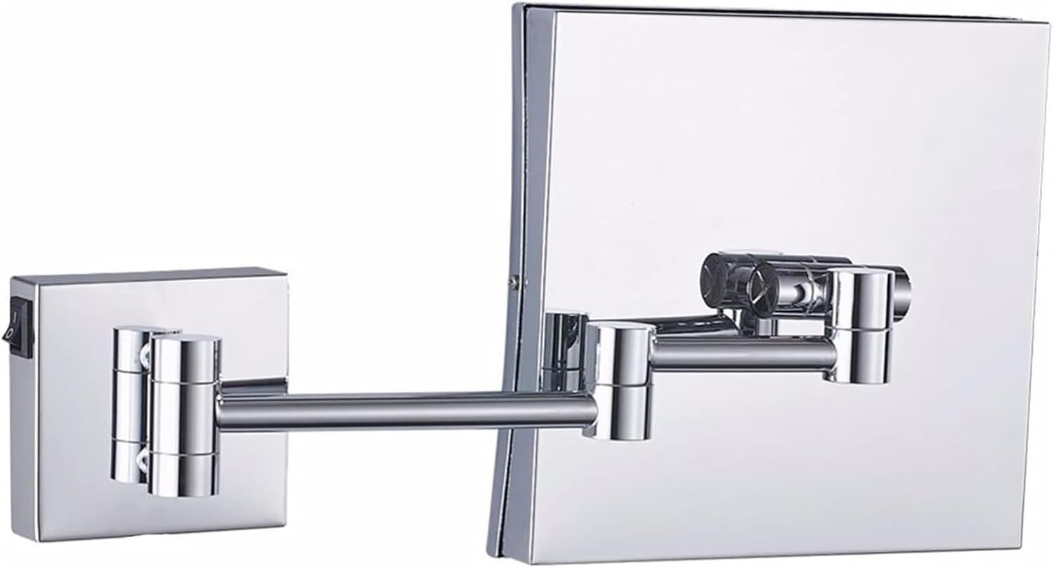 Rose Gold LED Wall Mounted Makeup Mirror with Touch Sensor