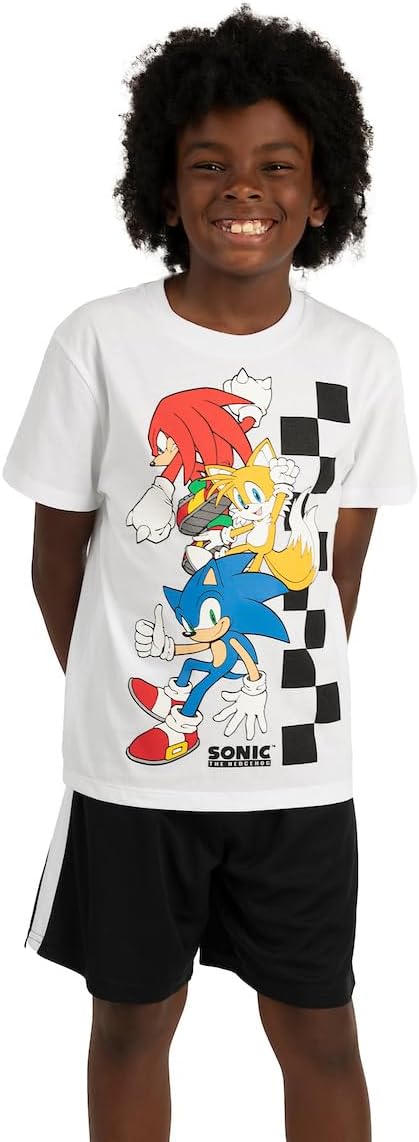 Sonic Boys 3-Pack Set - Two Tees and Mesh Shorts 1