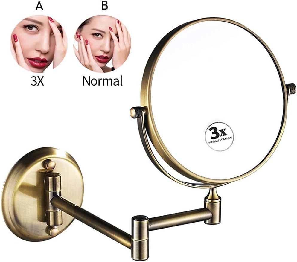 Sturdy Adjustable Makeup Mirror for Women Easy to Mount Travel-Friendly