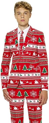 Opposuits Teen Boys Christmas Suit - Red