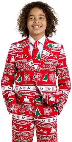 Festive Christmas Suit for Boys - Funny Winter Shares